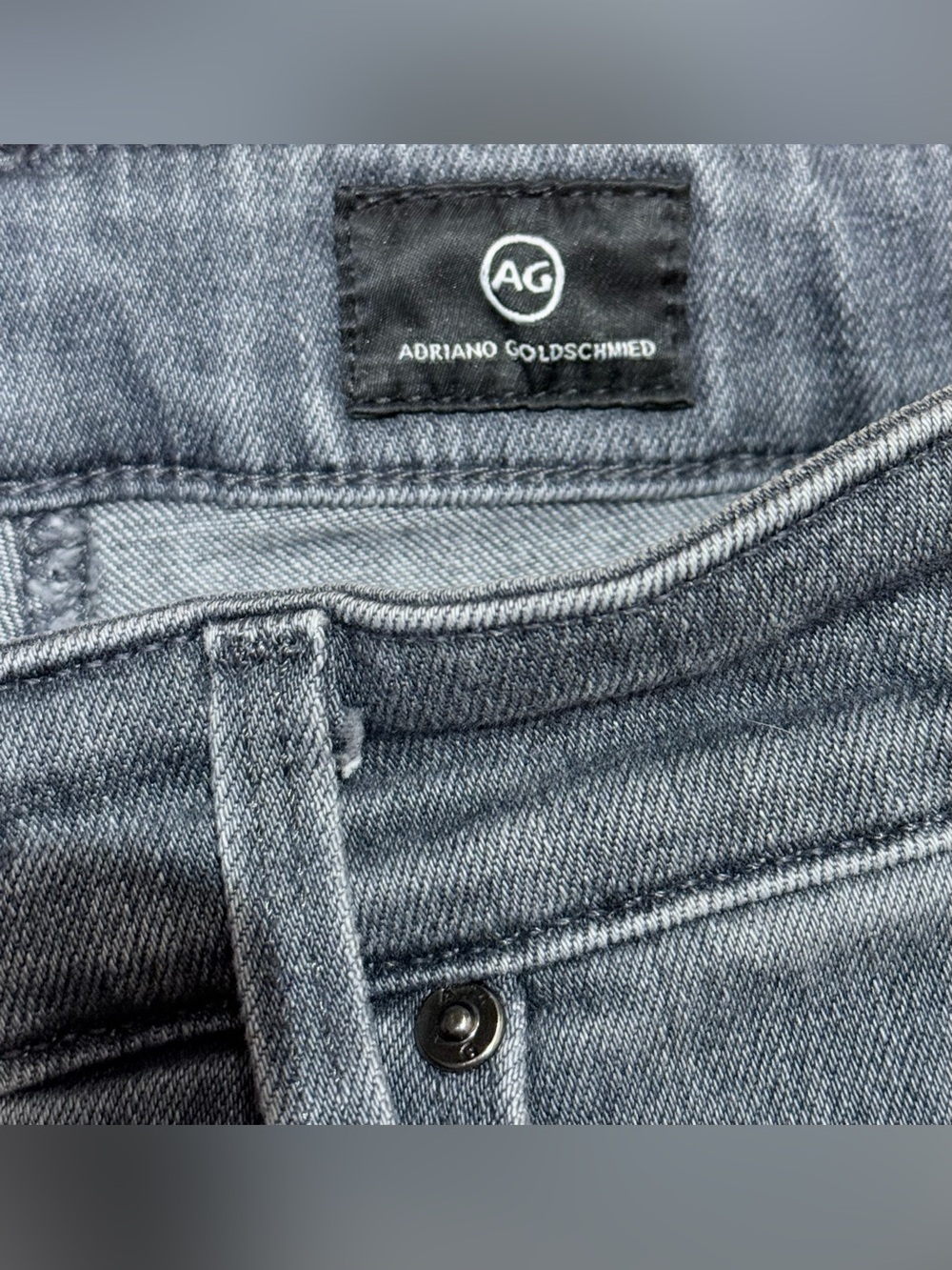 AG Farrah High Rise Skinny Jeans Metro Gray Wash Size 28R - Picture 10 of 13